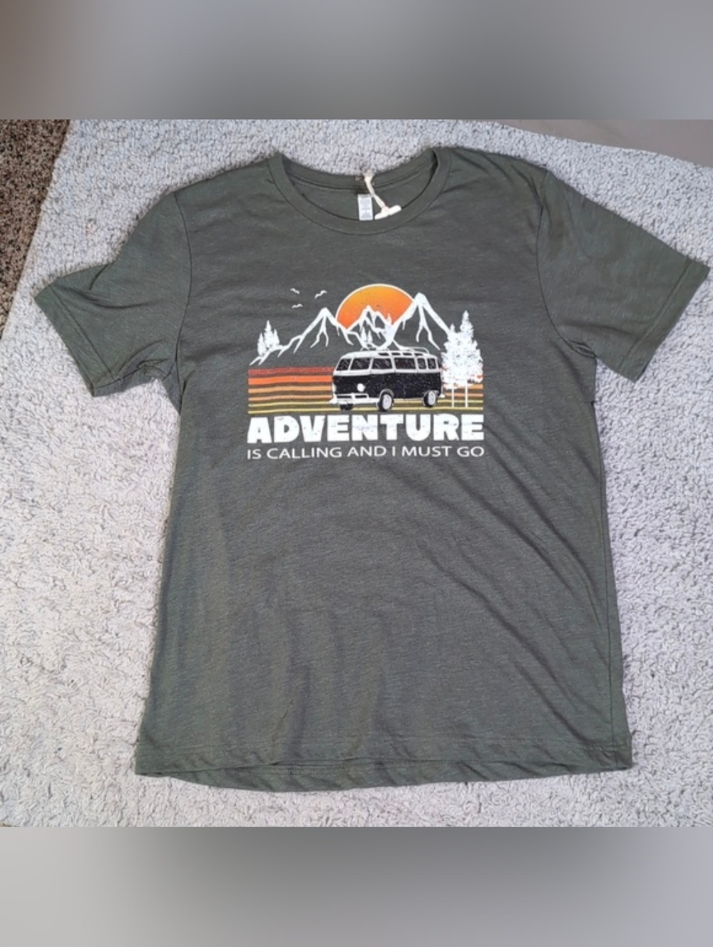 various sizes- Adventure is Calling Retro | Short Sleeve Graphic Tee- NWT